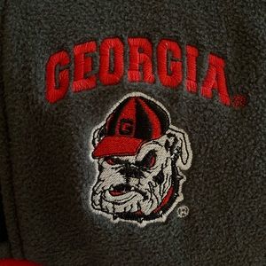 GEORGIA UGA fleece pullover with zip OFFICIAL